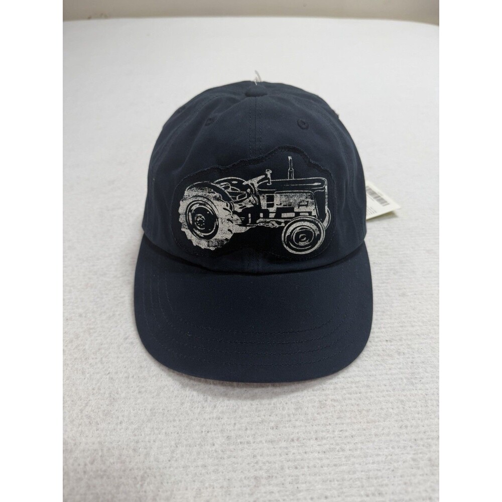 Gymboree Kids Navy Tractor Patch Baseball Cap Hat Size 8+ NWT